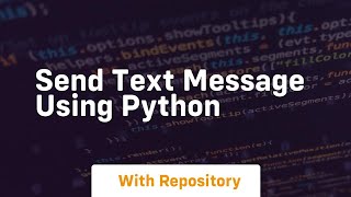 send text message using python