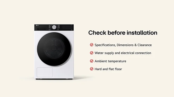 LG Heatpump Dryer : Installation Guide​