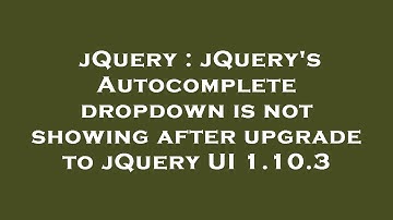 jQuery : jQuery