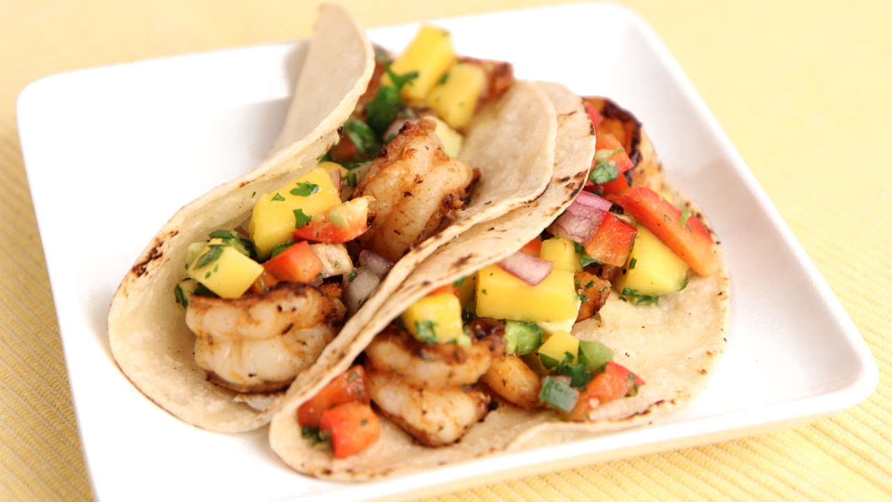 Grilled Jerk Shrimp Tacos Recipe - Laura Vitale - Laura in the Kitchen Episode 798