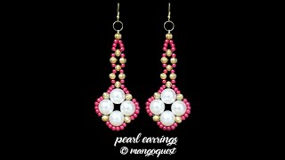 Pearl and Beads Earrings Tutorial Fashion Jewellery Mangoquest