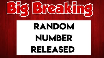 Big Breaking|TNEA counselling random number released|Vincent Info|