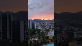beautiful #sunset in #medellin #colombia #shorts