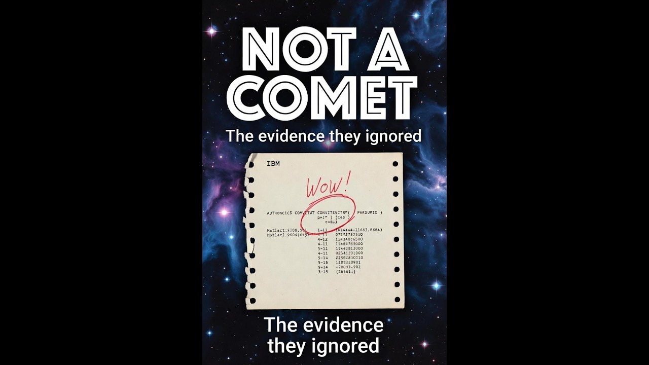 The Wow Signal Was Not a Comet Here's The Evidence They Ignored