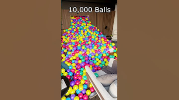 Bedroom filled with over 10k balls Intense blender simulation 🔥 #blenderanimation #blender3d