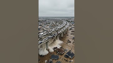 Mega Flood Strikes China’s Highway – Bridge Collapse and Village Submerged