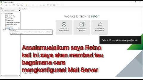 CARA MENGKONFIGURASI MAIL SERVER DAN WEBMAIL SERVER DENGAN ROUNDCUBE VMWARE