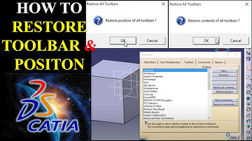CATIA V5: How to Restore Toolbars | SOLVED |