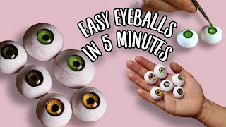 Quick and Easy Realistic Polymer Clay Eyeballs