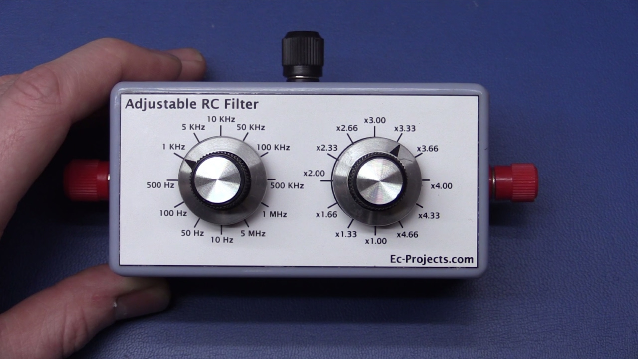 RC Low Pass Filter Box (Adjustable) - Ec-Projects - YouTube
