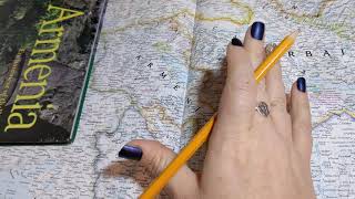 ASMR ~ Armenia History and Geography ~ Soft Spoken Page Turning Maps screenshot 1