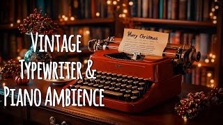 Cozy Christmas Ambience | Vintage Typewriter & Soft Piano Music screenshot 4