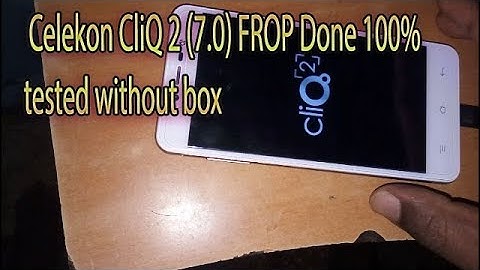 Celkon CliQ 2 (7.0) FRP done 100% tested (without box)
