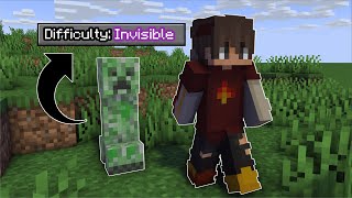 Minecraft, But Every Mob Is Invisible