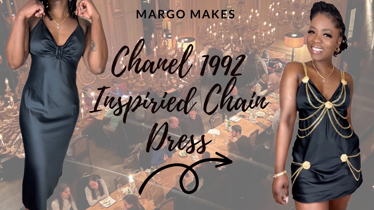 DIY: Vintage Chanel dress with pockets and trims. Lined Chanel