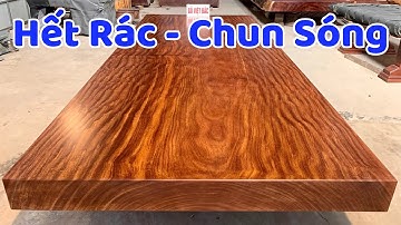 Chiếu Ngựa 1 Tấm Gỗ Cẩm Hồng SẠCH RÁC, VÂN CHUN SÓNG, CN674