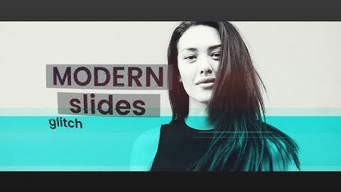 After Effects Template: Modern Glitch Slide