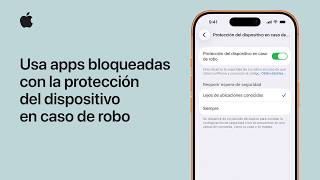 Usa apps bloqueadas con la protección del dispositivo en caso de robo | Soporte técnico de Apple