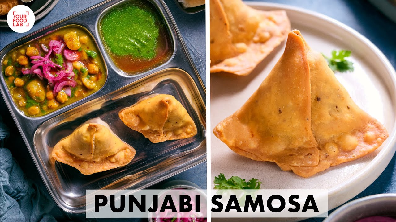 ⁣Punjabi Samosa Recipe | Mumbai Famous Samosa Chole | बाजार जैसे समोसे छोले | Chef Sanjyot Keer