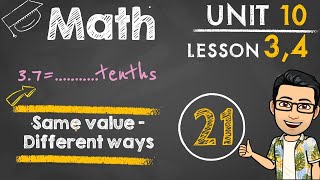 🔥Unit 10_ Lesson 3,4🔥 #Math_Grade 4 الترم الثانى🔥🔥