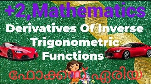 Focus Area Plus Two Mathematics, Derivatives of Inverse Trigonometric Functions