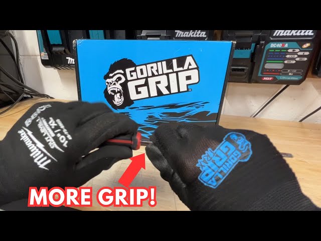New Gorilla Grip TRAX Gloves! VS Milwaukee! 