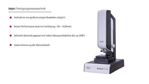 MarSurf WI 100 Weißlichtinterferometer 3D Mikroskop