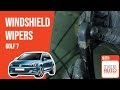 How to replace the windshield wipers Golf mk7 🌧