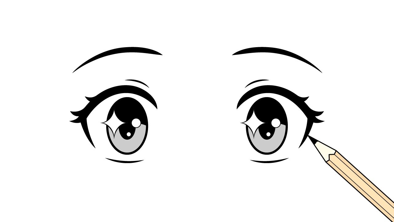 How to Draw Excited Anime or Manga Eyes - YouTube