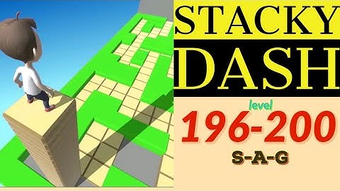 STACKY DASH level 196 197 198 199 200 gameplay