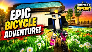 Epic Bicycle Adventure in Minecraft! | Minecraft 3D Adventure | screenshot 5
