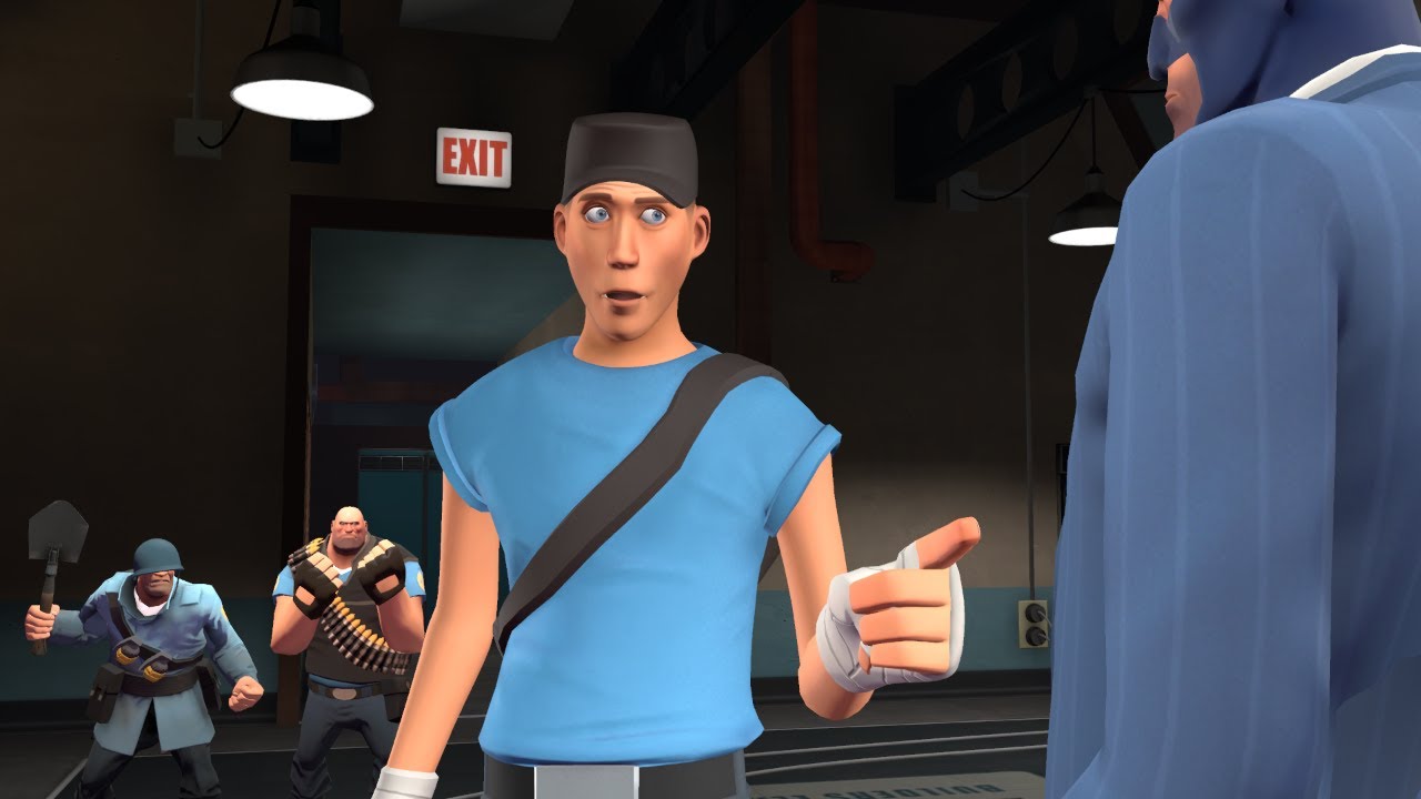 (SFM TF2) Scout and spy talk