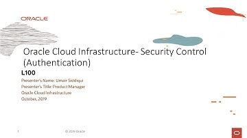 Security Overview - Level 100 - Part 4 - Security Control Authentication