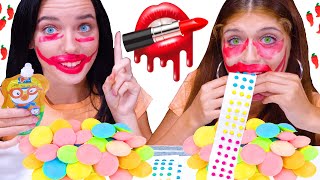 Makeup Candy Race Challenge | Eating Sounds LiLiBu