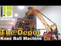 The Depot: Knex Ball Machine with a Construction Site Theme -- At Blocks to Bricks Museum