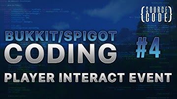 Bukkit Coding - PlayerInteractEvent - Episode 4