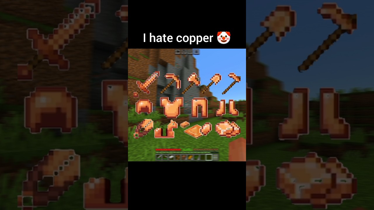Minecraft copper update ☠️ #shorts #shortsfeed #minecraft #minecraftshorts