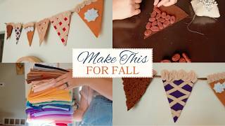 DIY Felt Pie Banner 🍂 | Cute Fall Sewing Tutorial