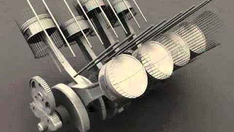 3d V8 Engine Animation   Work In Progress