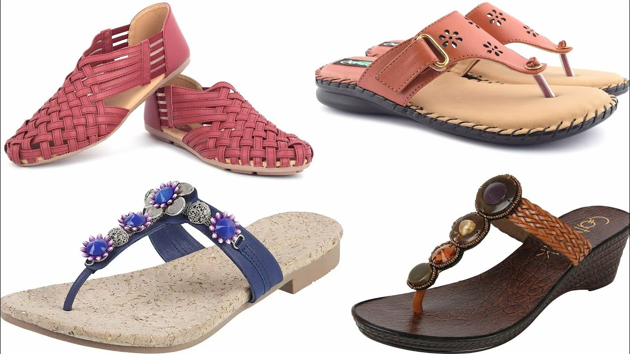 LADIES SIMPLE CHAPPAL DESIGN SLIPPER COLLECTION 2020 - YouTube