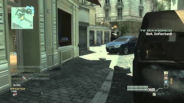 Call Of Duty MW3 Infected Epic Fail M.O.A.B Risistance Knifes V Fmg9s/Commentary + Glitch