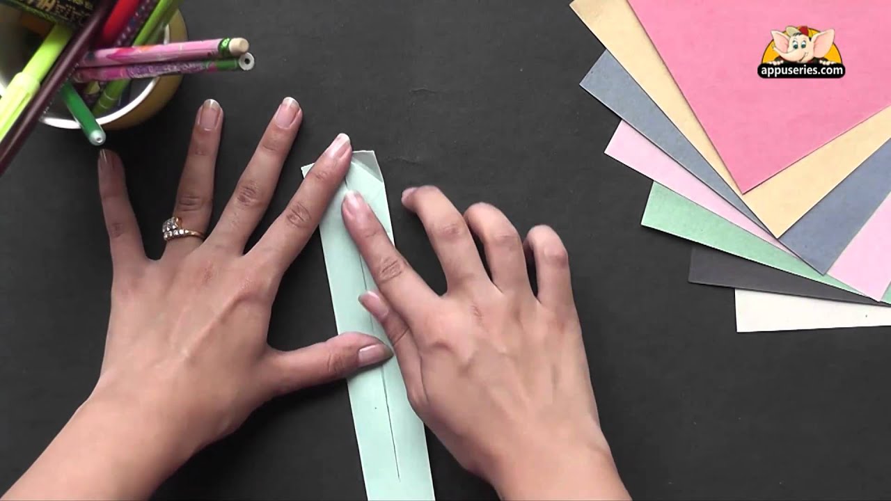 Origami in Marathi Easy way to make a Heart Bookmark YouTube