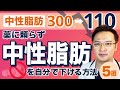 【 中性脂肪 300 ⇒110へ】薬に頼らず中性脂肪 を自分で下げる方法５選！