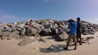 Beach Model Photo Shoot at Ponce Inlet, Florida