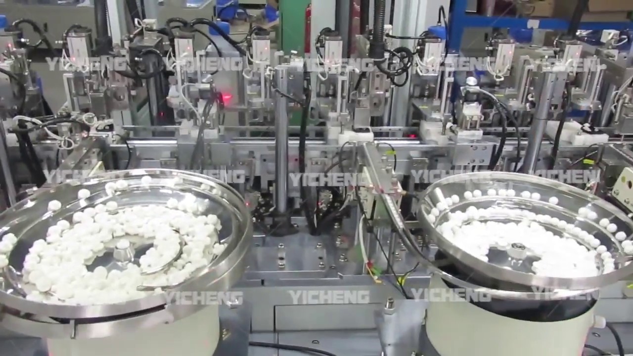 motor automatic assembly machine - YouTube