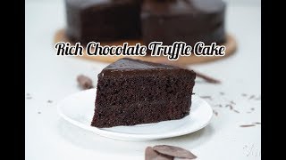 #chocolatecake #cakerecipe #cake, rich chocolate truffle cake,
servings - 2 3, ingredients, milk 50 milliliters, vinegar 1
tablespoon, all purpose flour 200 grams, cocoa powder 40 ...