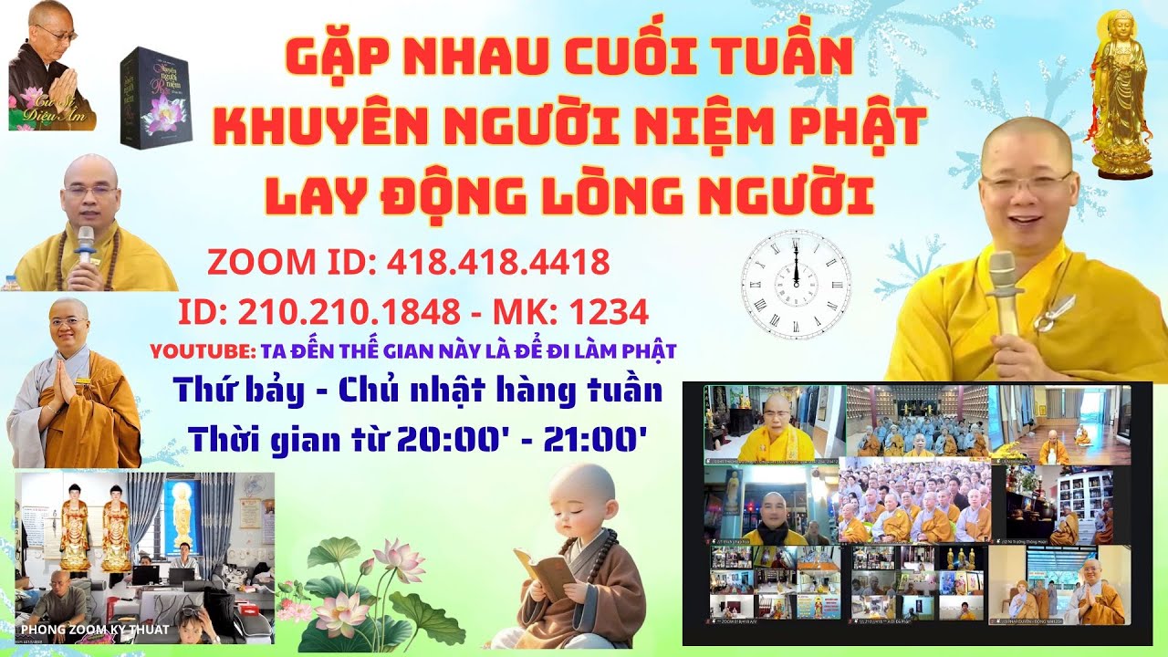 LỚP HỌC TẬP HỘ NIỆM SÁNG THỨ BẢY HÀNG TUẦN ZOOM ID: 418.418.4418 NGÀY 17/01/2026