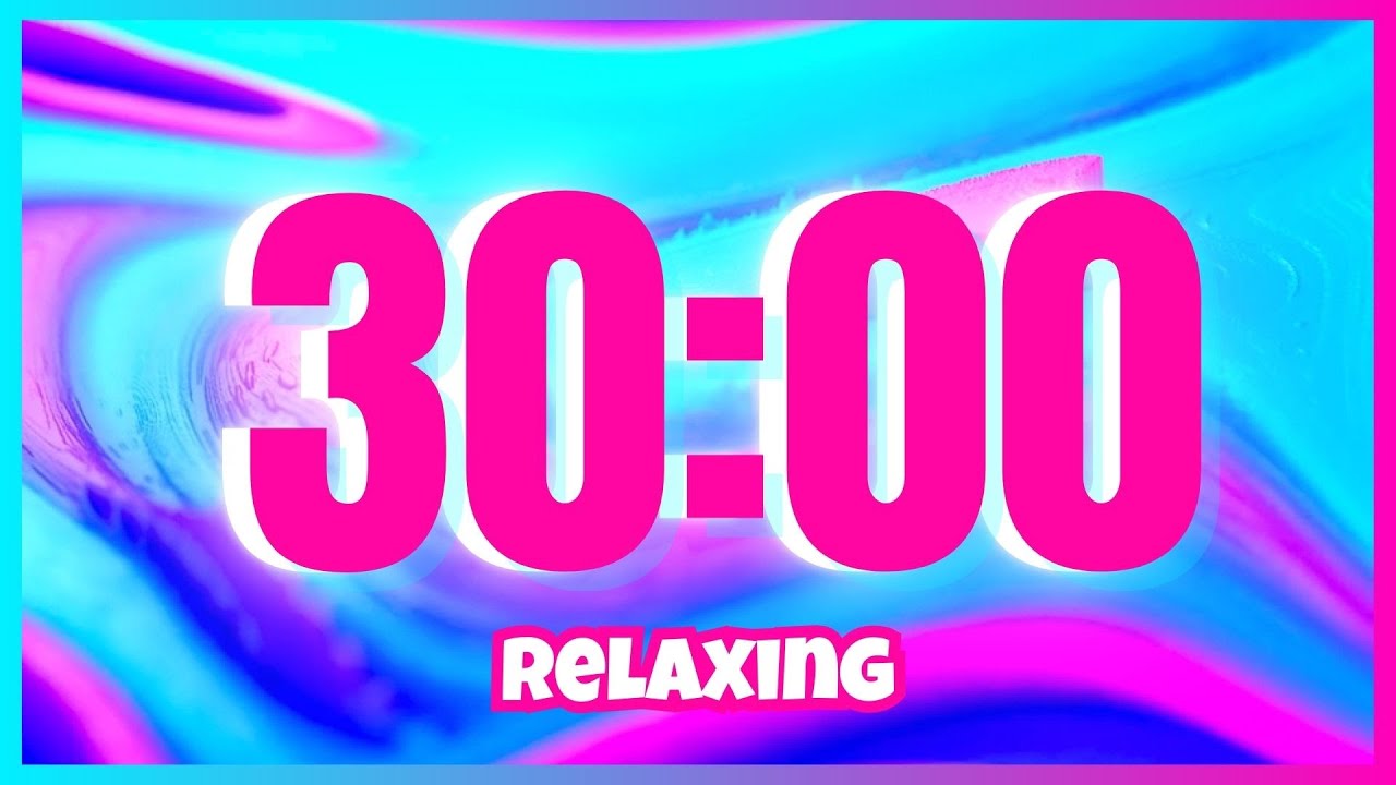 30 Minute TIMER With Cozy Relaxing Music CALM CLASSROOM COLOUR YouTube