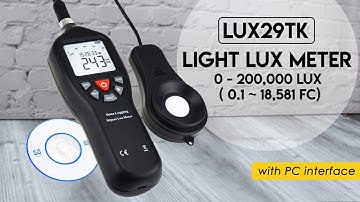 LUX29TK Digital Light Lux Meter with Data Logging