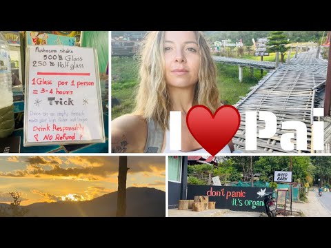 Hippie Paradise Pai♥️ Things to do in this mountain town & buying magic mushrooms 🍄